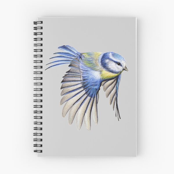 Item preview, Blue Tit Coloured Pencil Drawing (grey) designed and sold by SandraWarmerdam.