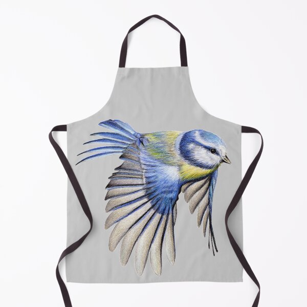 Item preview, Blue Tit Coloured Pencil Drawing (grey) designed and sold by SandraWarmerdam.