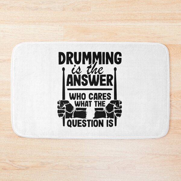 Item preview, Drumming Is The Answer Drummer Gift Drums Funny designed and sold by Stronzi.