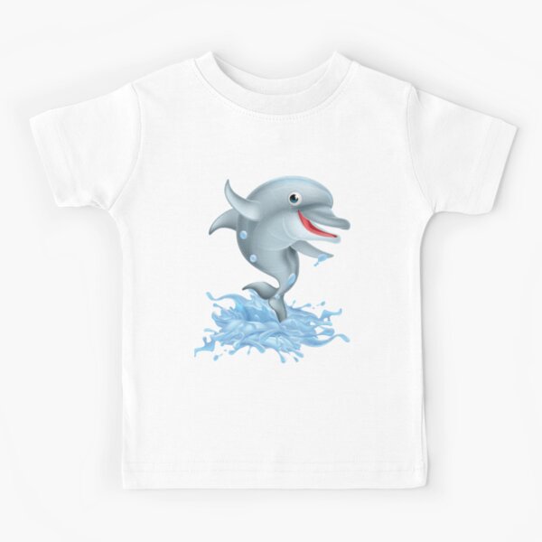 T Shirt Enfant Dauphin Bebe Mignon Par Oliviaossege Redbubble