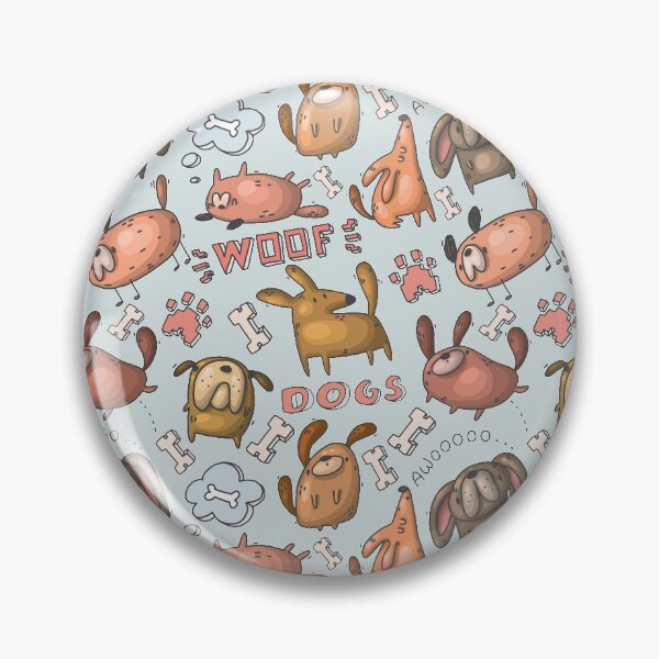 Item preview, Cute Dog Awoo Woof Pattern - funny pet designed and sold by DebbisPalette.