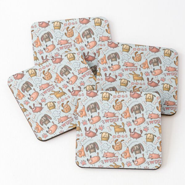 Item preview, Cute Dog Awoo Woof Pattern - funny pet designed and sold by DebbisPalette.