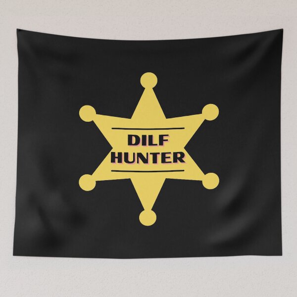 Item preview, DILF Hunter Yellow badge designed and sold by CaitU.