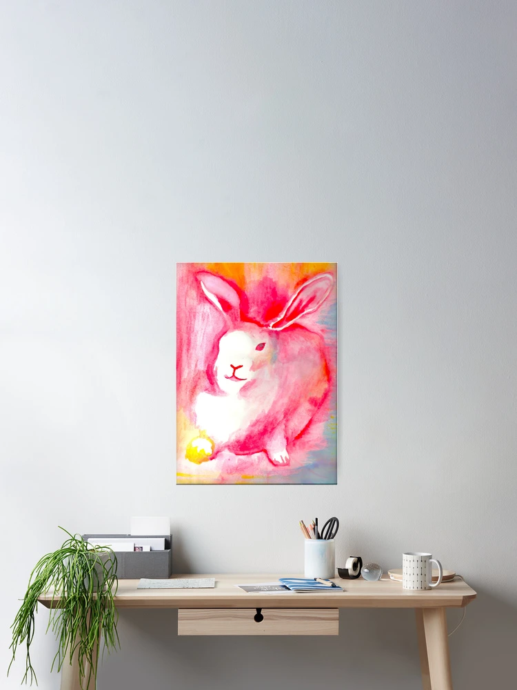 Thumbnail 2 of 3, Poster, Red Rabbit designed and sold by Victoria Cook.