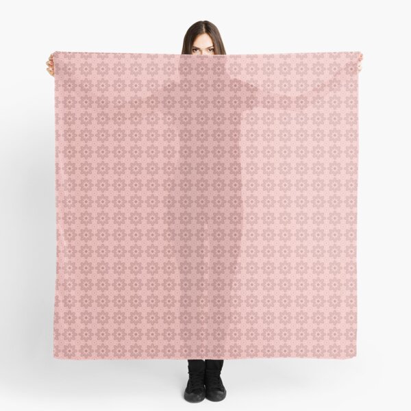 Floral Spiral Coral Scarf
