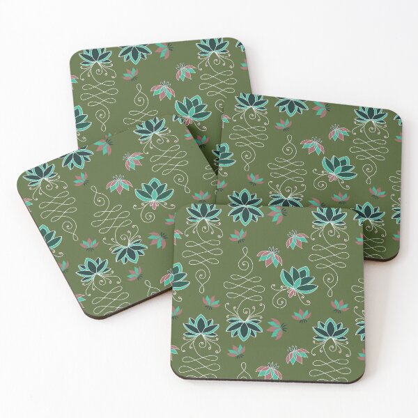 Item preview, Yogate! Flores de Lotus verdes  designed and sold by Mr. Reis Design.