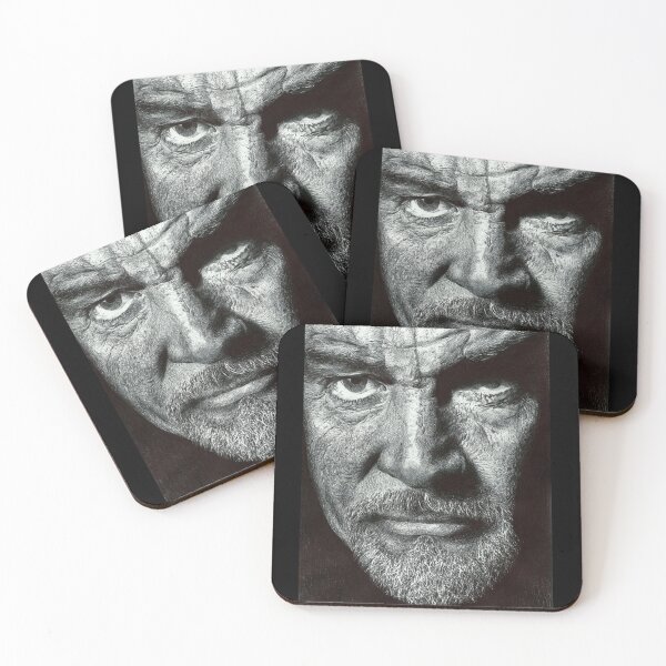 Item preview, Sean Connery in black and white, done with a bic pen designed and sold by isabelle cornu.