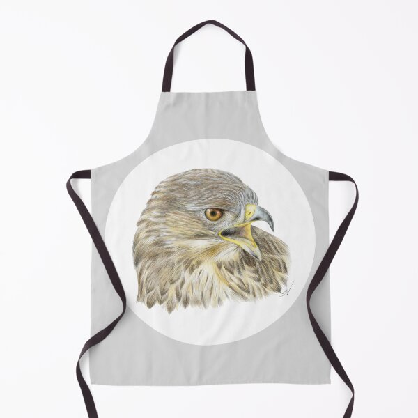 Item preview, Buzzard Coloured Pencil Drawing (grey) designed and sold by SandraWarmerdam.