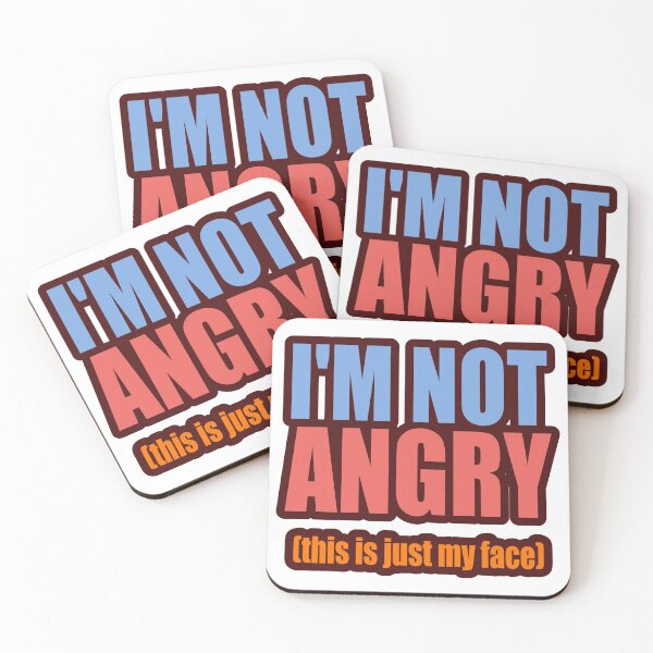 Item preview, I'm not angry designed and sold by speakupandshine.