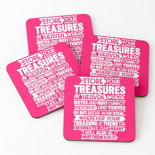 Item preview, Matthew 6:20-21 Store Your Treasures In Heaven designed and sold by plushism.