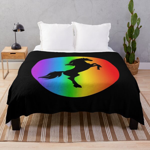 Item preview, horse lover rainbow silhouette horse gifts designed and sold by alaechamlal.
