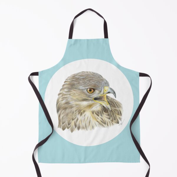 Item preview, Buzzard Coloured Pencil Drawing (light blue) designed and sold by SandraWarmerdam.