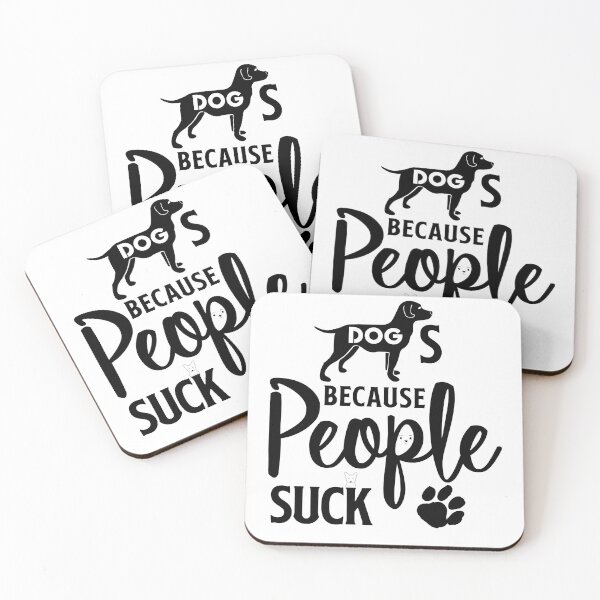 Item preview, Dogs because people suck dog lover funny vintage designed and sold by nbakash.