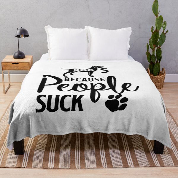 Item preview, Dogs because people suck dog lover funny vintage designed and sold by nbakash.