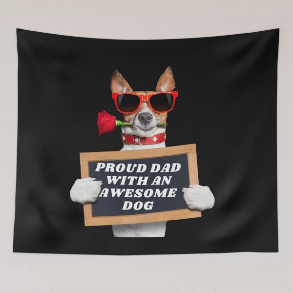 Item preview, Proud dad with an Awesome dog designed and sold by Safricdietz.