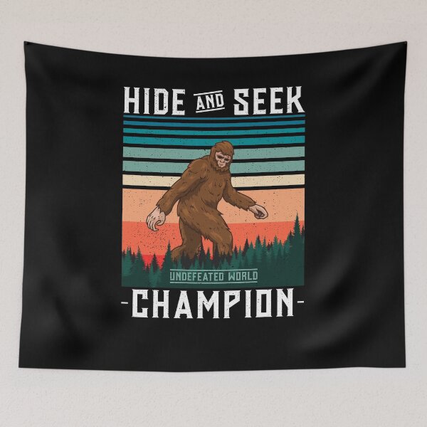 Item preview, Undefeated Hide And Seek World Champion Bigfoot Sasquatch designed and sold by ChromanautMerch.