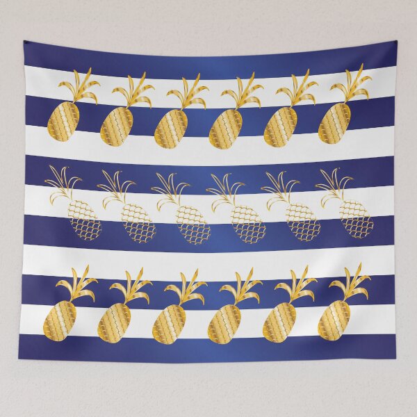 Item preview, Golden pineapple pattern  designed and sold by FunnyChameleon.