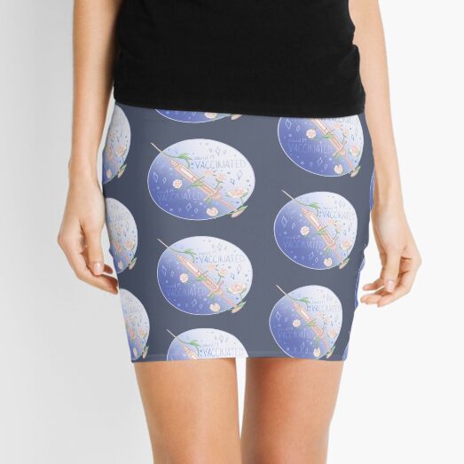 Covid-19 Vaccinated Mini Skirt