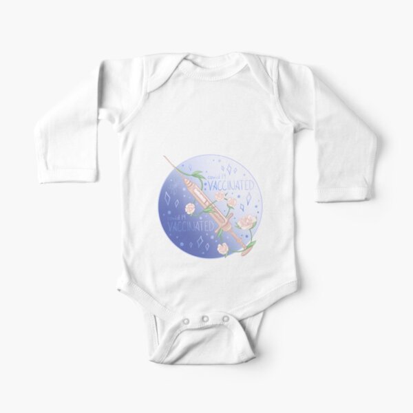 Covid-19 Vaccinated Long Sleeve Baby One-Piece