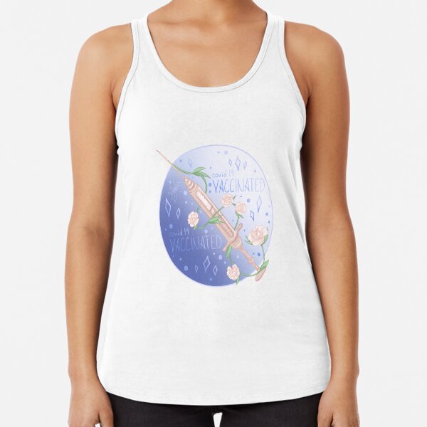 Covid-19 Vaccinated Racerback Tank Top