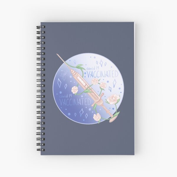 Covid-19 Vaccinated Spiral Notebook