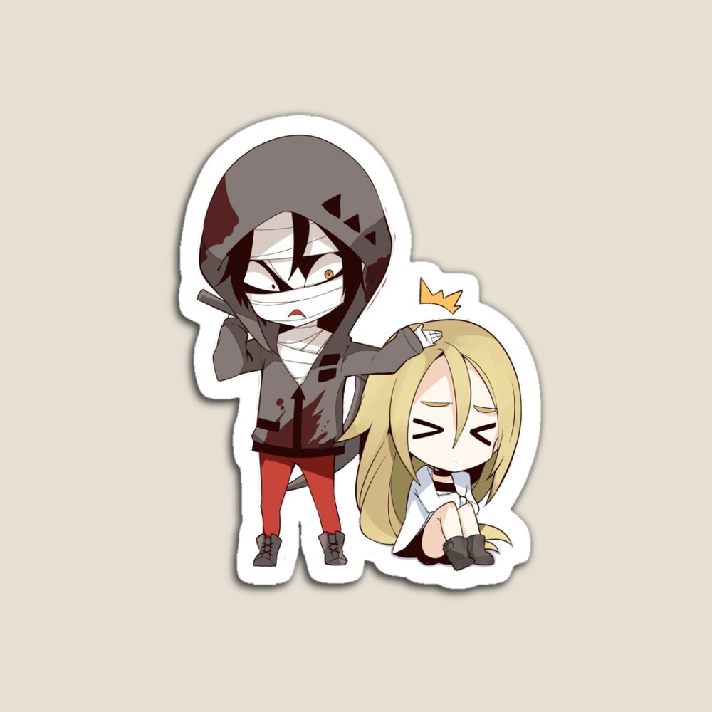 AOD: Zack, Rachel art by Kibo-Kibo - Angels Of Death - Sticker