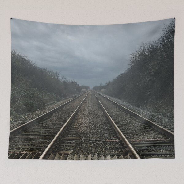 Item preview, Moody Hazy Train Track designed and sold by KirstyNadineArt.