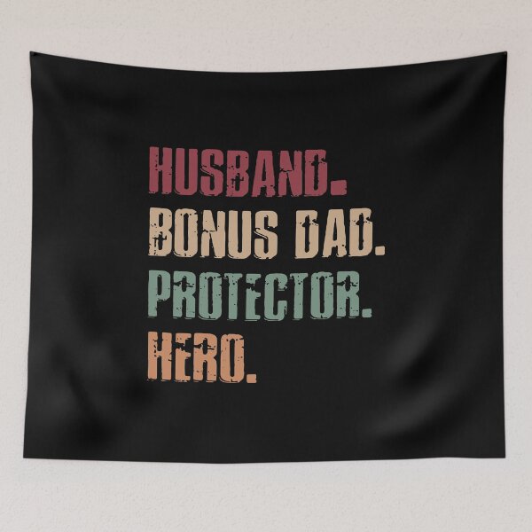 Item preview, HUSBAND BONUS DAD PROTECTOR HERO VINTAGE designed and sold by Gerardo72.