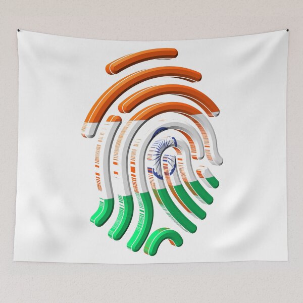 Item preview, India Flagprint (W) designed and sold by Boakes-Digital.