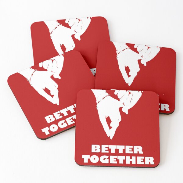 Item preview, Holding Hands Better Together Love and Friendship designed and sold by Black-and-Red.