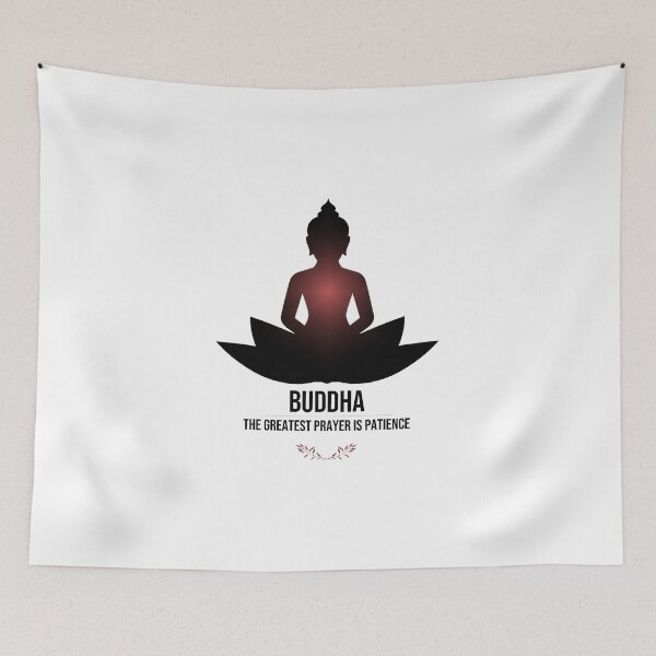 Item preview, Buddha Says The Greatest Prayer Is Patience Spiritual Meditation Yoga Gift designed and sold by Digital Lama Creations.