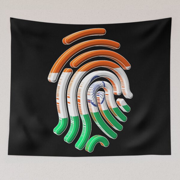 Item preview, India Flagprint (B) designed and sold by Boakes-Digital.