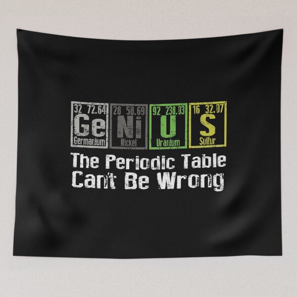 Item preview, Funny Periodic Table GENIUS Gift for Scientists  designed and sold by TrndSttr.
