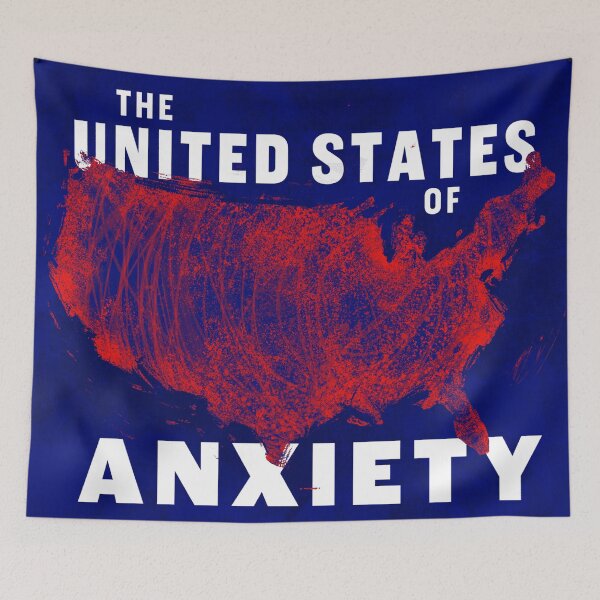 Item preview, United States of Anxiety designed and sold by Marko Stevic.