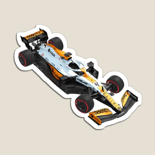 Lando F1 2021 Monaco Car Design Magnet