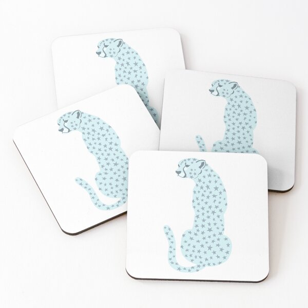 Item preview, blue star cheetah/leopard designed and sold by lizziesumner.