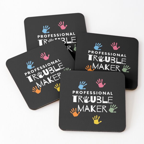 Item preview, Professional trouble maker with finger paint hands in pastels for naughty kids designed and sold by portrait4you.