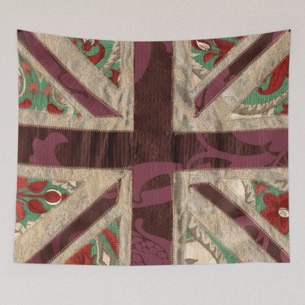 Item preview, Stitched fabric Union Jack British flag designed and sold by MakeArtLife.