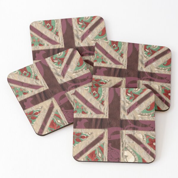 Item preview, Stitched fabric Union Jack British flag designed and sold by MakeArtLife.