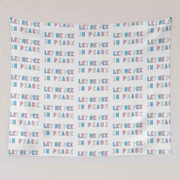 Item preview, Let Me Pee In Peace - Trans Flag designed and sold by myqueercloset.