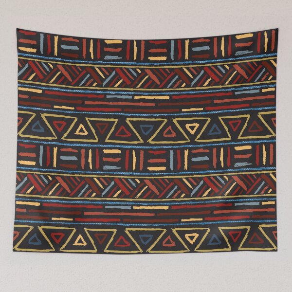 Item preview, Multi-Pattern Afri-Aztec Fabric Textured Effect Boho Aesthetics [#209] designed and sold by AfriStyleUK.