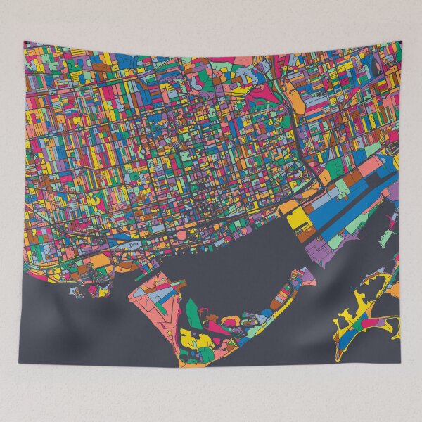 Item preview, Toronto Map - Mosaic - 2021 Colors designed and sold by HomeCities.