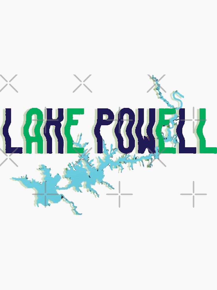 "Lake Powell Arizona Utah" Sticker for Sale by Statepallets Redbubble
