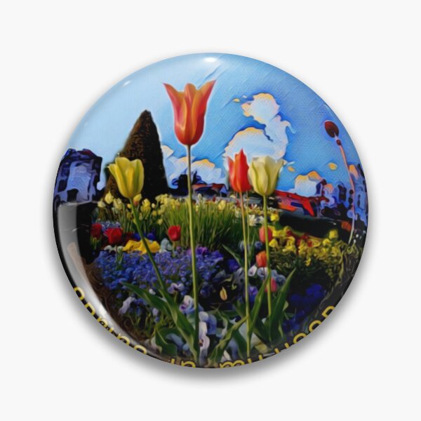 Item preview, Spring with us - colorful flowers photo collage with lettering designed and sold by kikidu21.