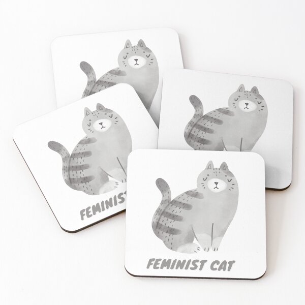 Item preview, Feminist cat designed and sold by anphinasdesigns.