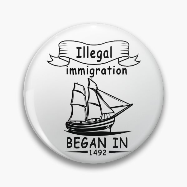 Item preview, funny Columbus Day Illegal immigration began in 1492, gift idea for Columbus day, holiday national and international day, October 12.1492  designed and sold by Mac Store.
