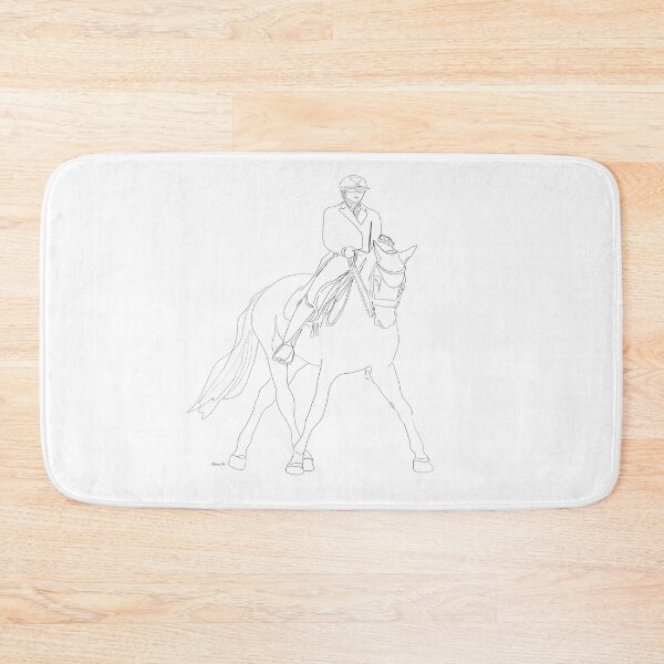 Item preview, Dressage Horse Drawing  designed and sold by Rocky Mountain Artistry.