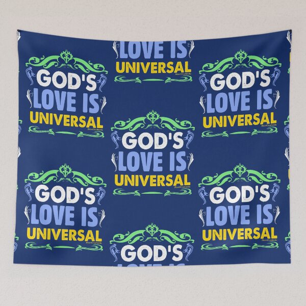 Item preview, God's Love is Universal (Spiritual Encouragment) Christian Quotes designed and sold by HeartCrushes4u.