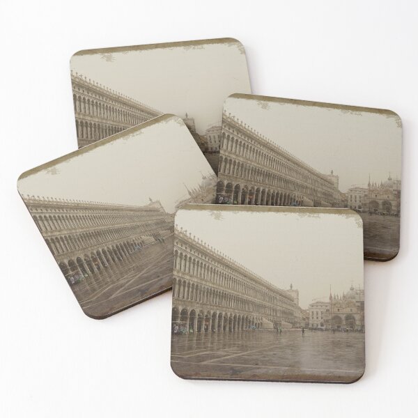 Item preview, Piazza San Marco (Saint Marks Square), Venice, Italy - Distressed Retro Photograph designed and sold by Retro Art Factory.
