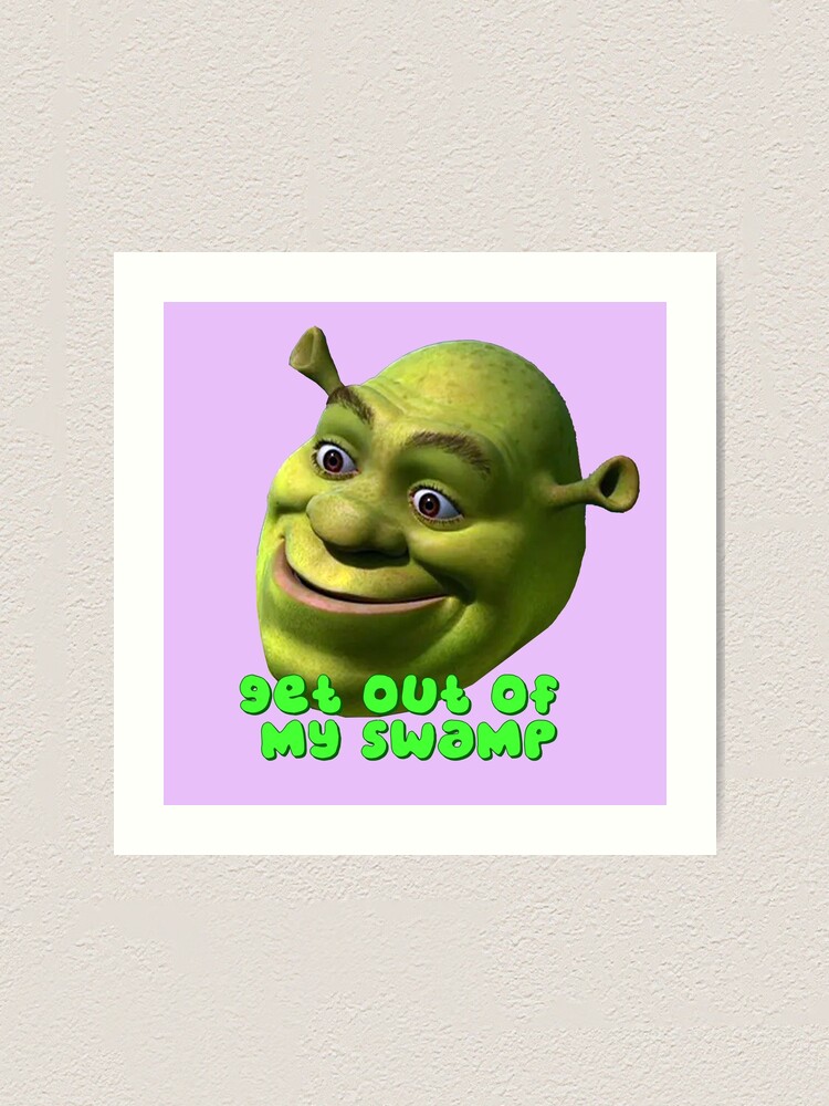 Shrek meme Photographic Print for Sale by Doflamingo99